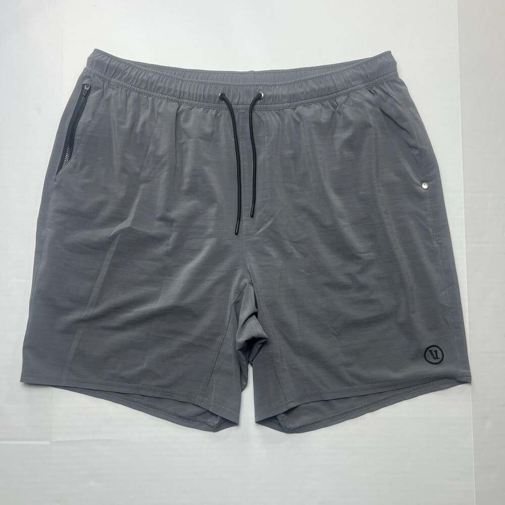 Vuori Elevate Kore Lined Athletic Shorts Zinc Gray Size XL